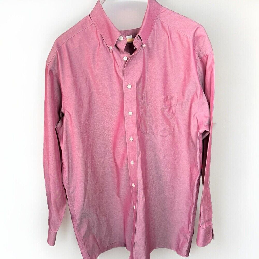 Roundtree & Yorke‎ Shirt Men’s Large Red Gold Label 16.5/34